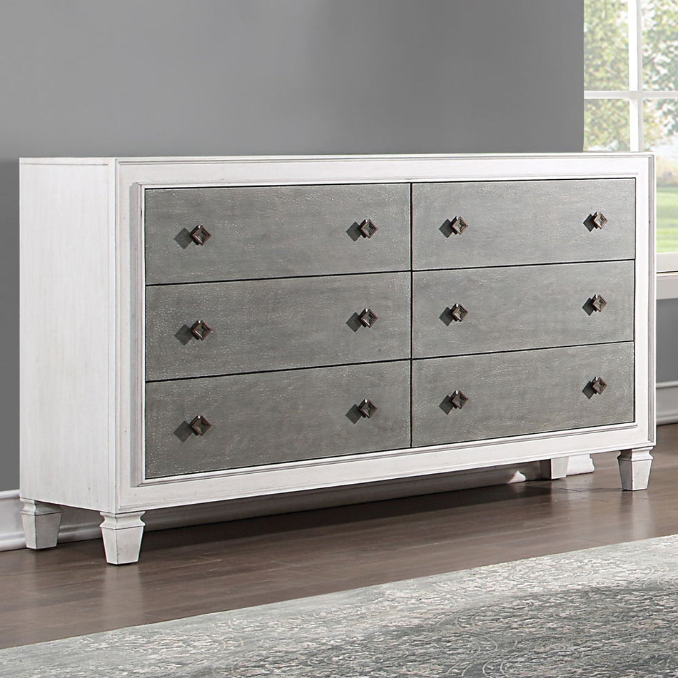 Katia - Dresser - Rustic Gray & Weathered White