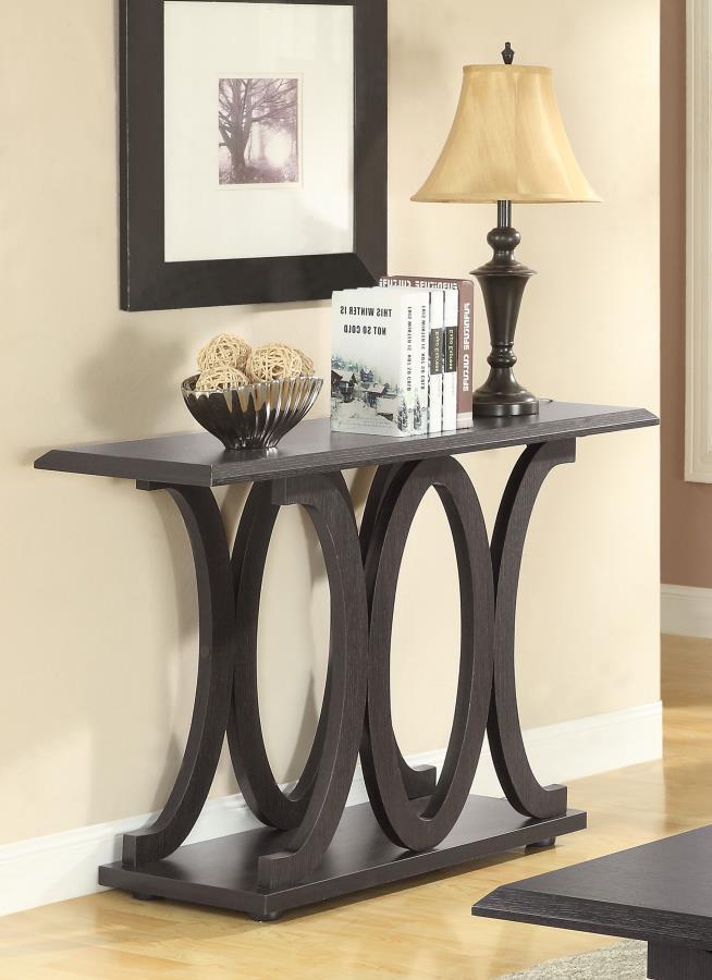 Shelly - Engineered Wood Entryway Console Table - Cappuccino