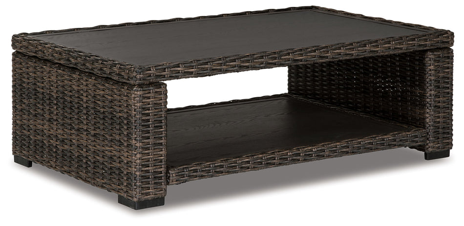 Mesa de cóctel rectangular Grasson - Marrón