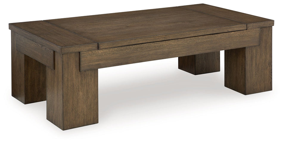 Mesa de cóctel elevable Rosswain - Warm Brown