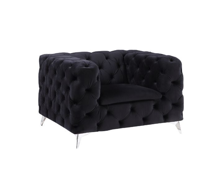 Phifina - Silla - Terciopelo Negro