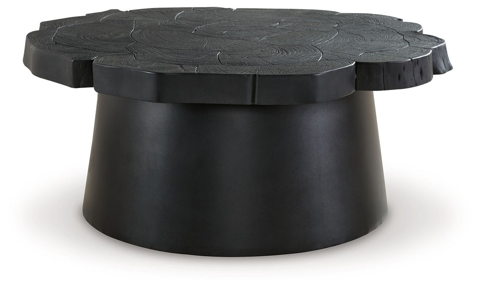 Mesa de cóctel redonda negra de Wimbell