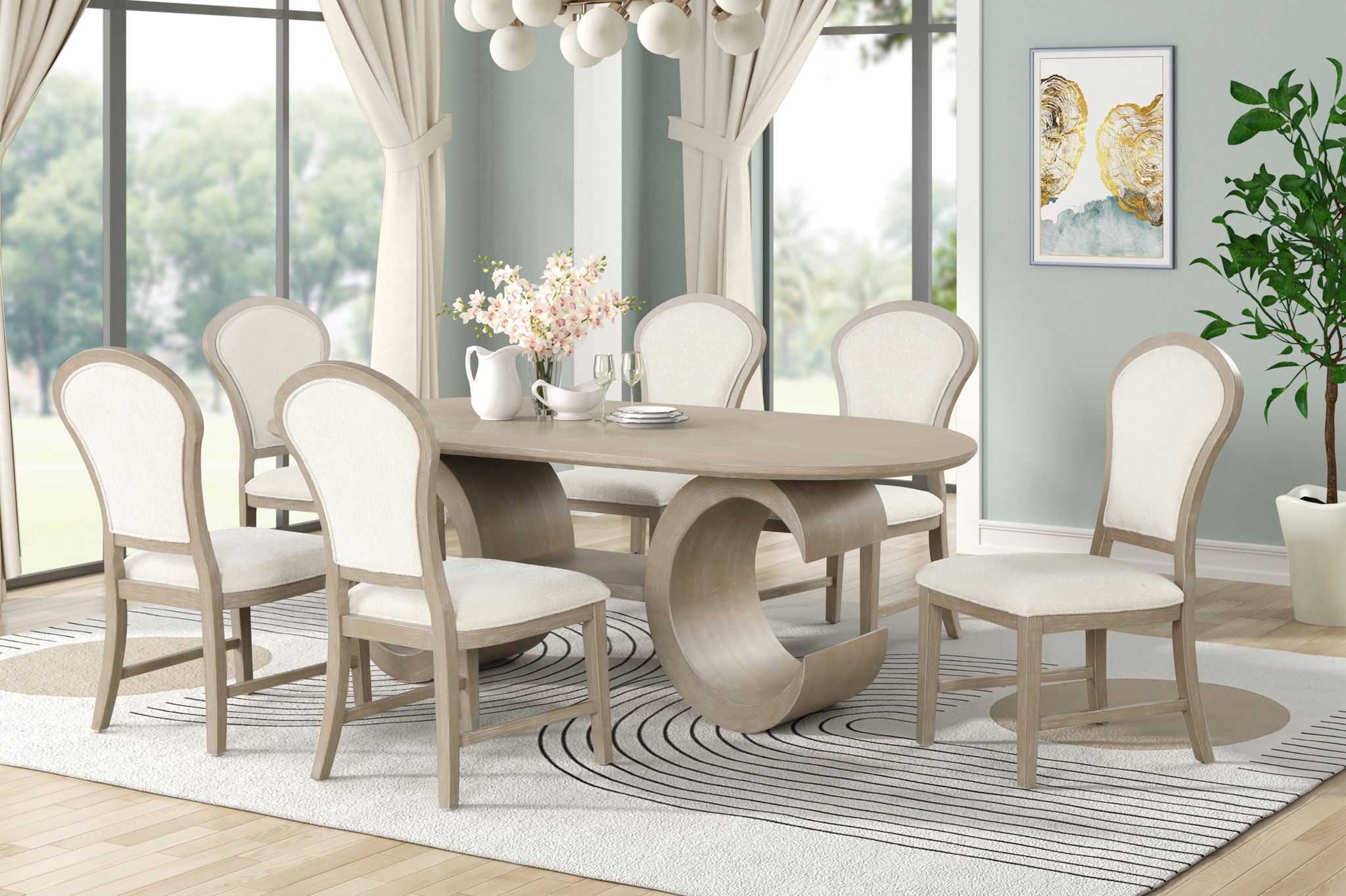 Gwendolyn - Dining Side Chair (Set of 2) - Cerused Taupe