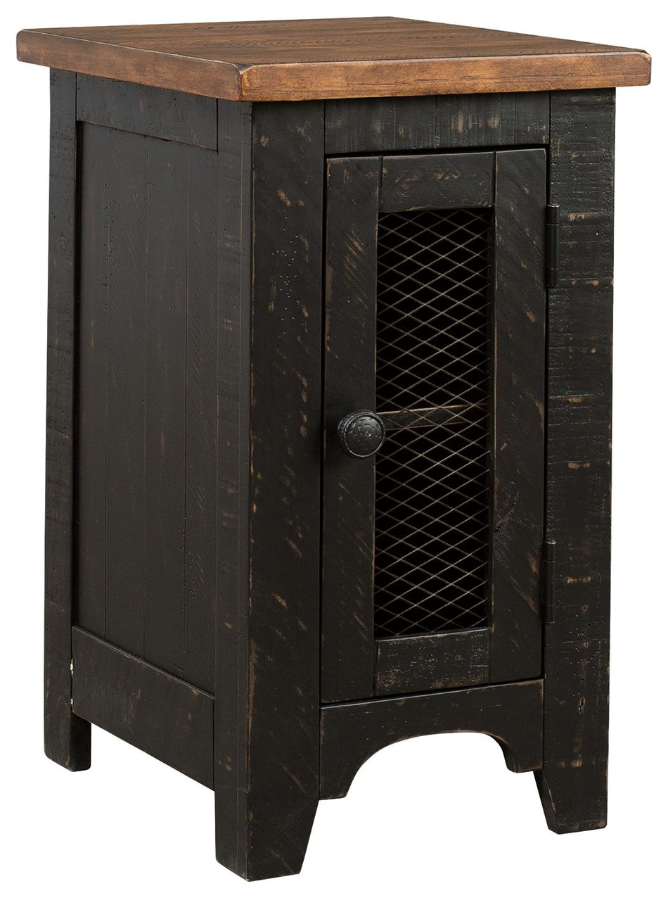 Mesa auxiliar con silla Valebeck - Negro/Marrón