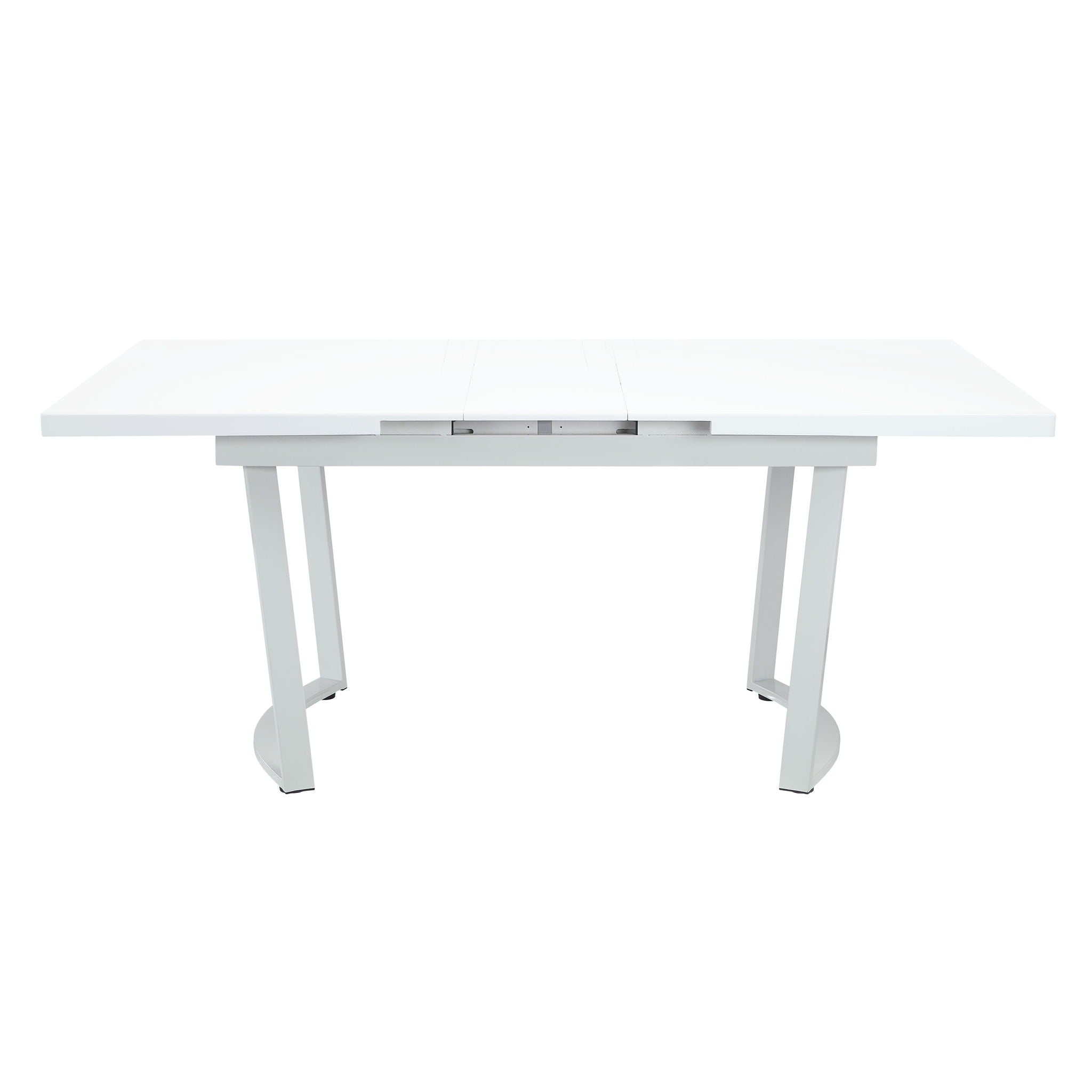 Palton - Mesa de comedor - Acabado blanco de alto brillo