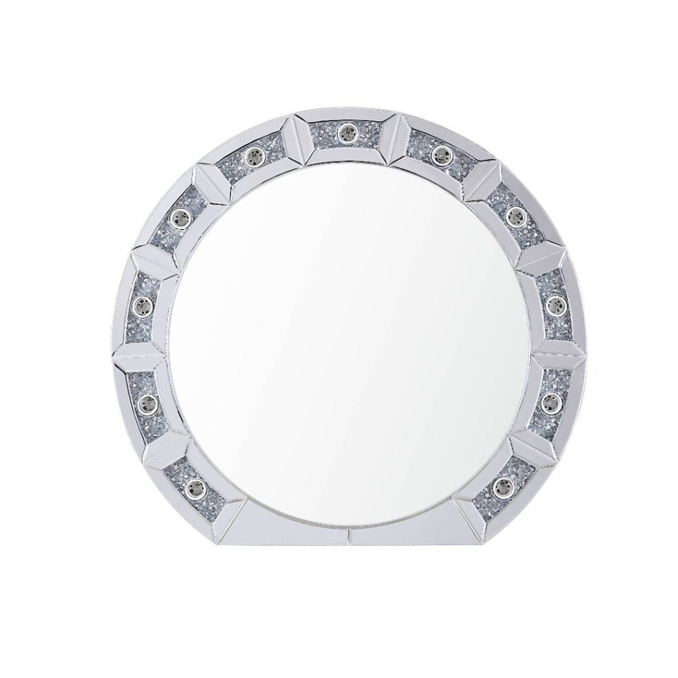 Noralie - Decoración de pared - Espejos y diamantes falsos - 29"