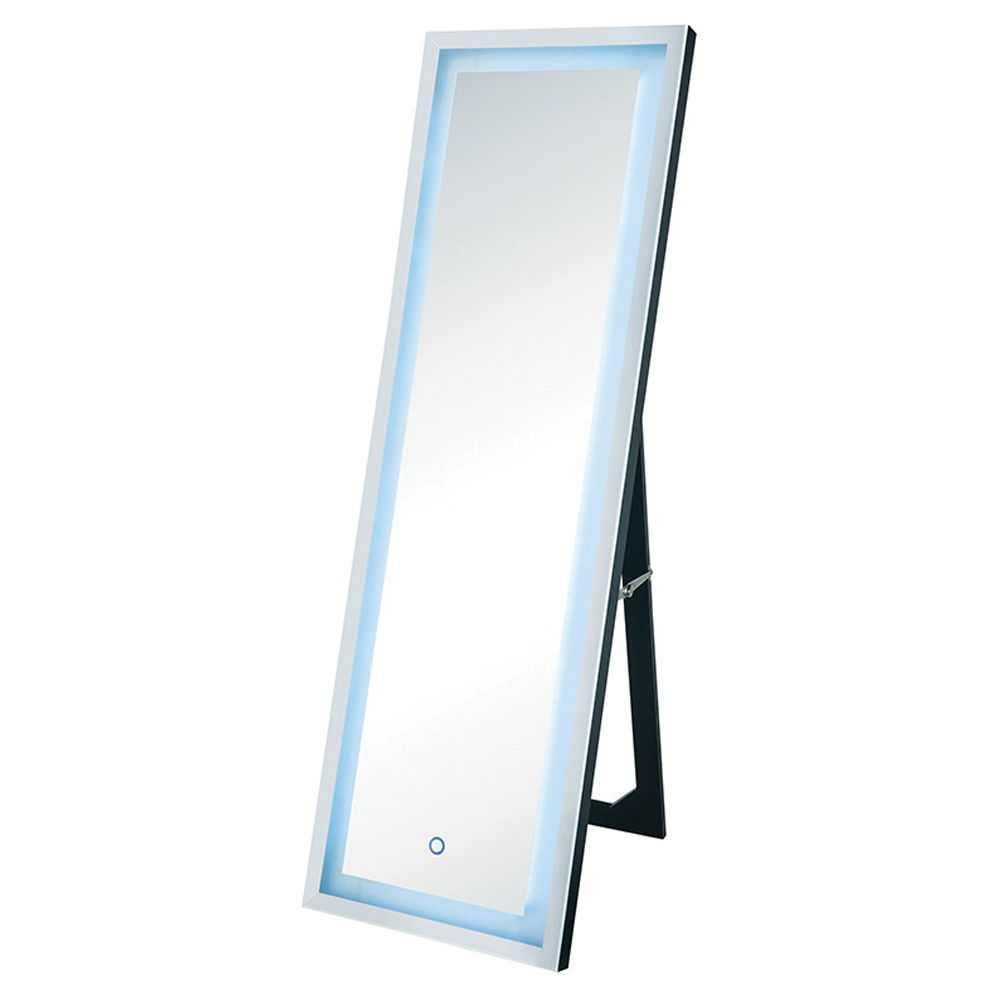 Dominic - Floor Mirror With LED - Mirrored