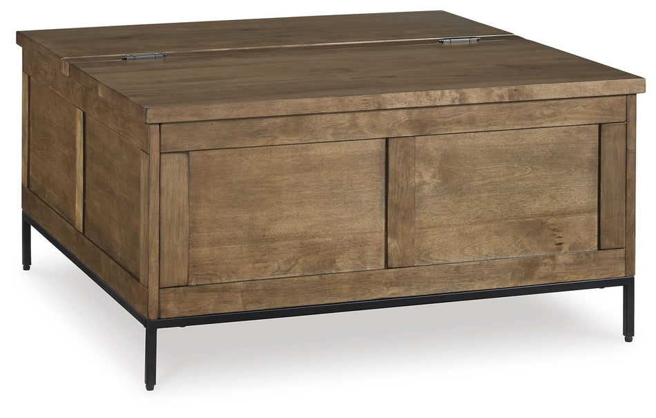 Mesa de cóctel elevable Torlanta - Marrón