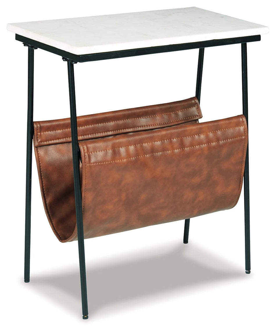 Etanbury - Accent Table - Brown / Black / White