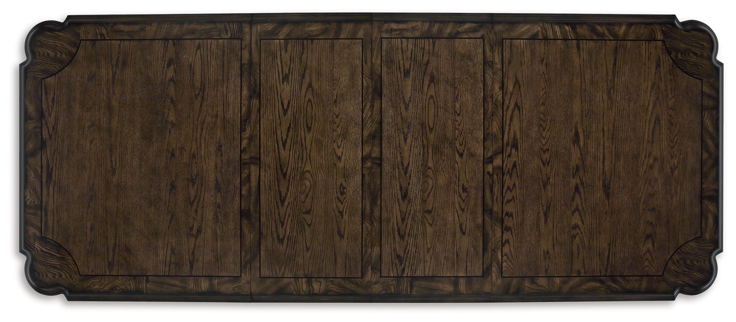 Maylee - Marrón oscuro - 11 piezas - Mesa extensible de comedor, 4 sillas laterales, 2 sillones, banco de almacenamiento, aparador y aparador