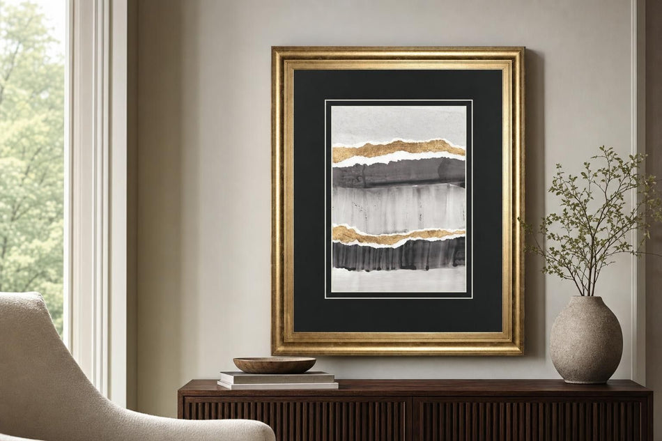 34x40 Greystone II By Vanna Lam - Dark Gray
