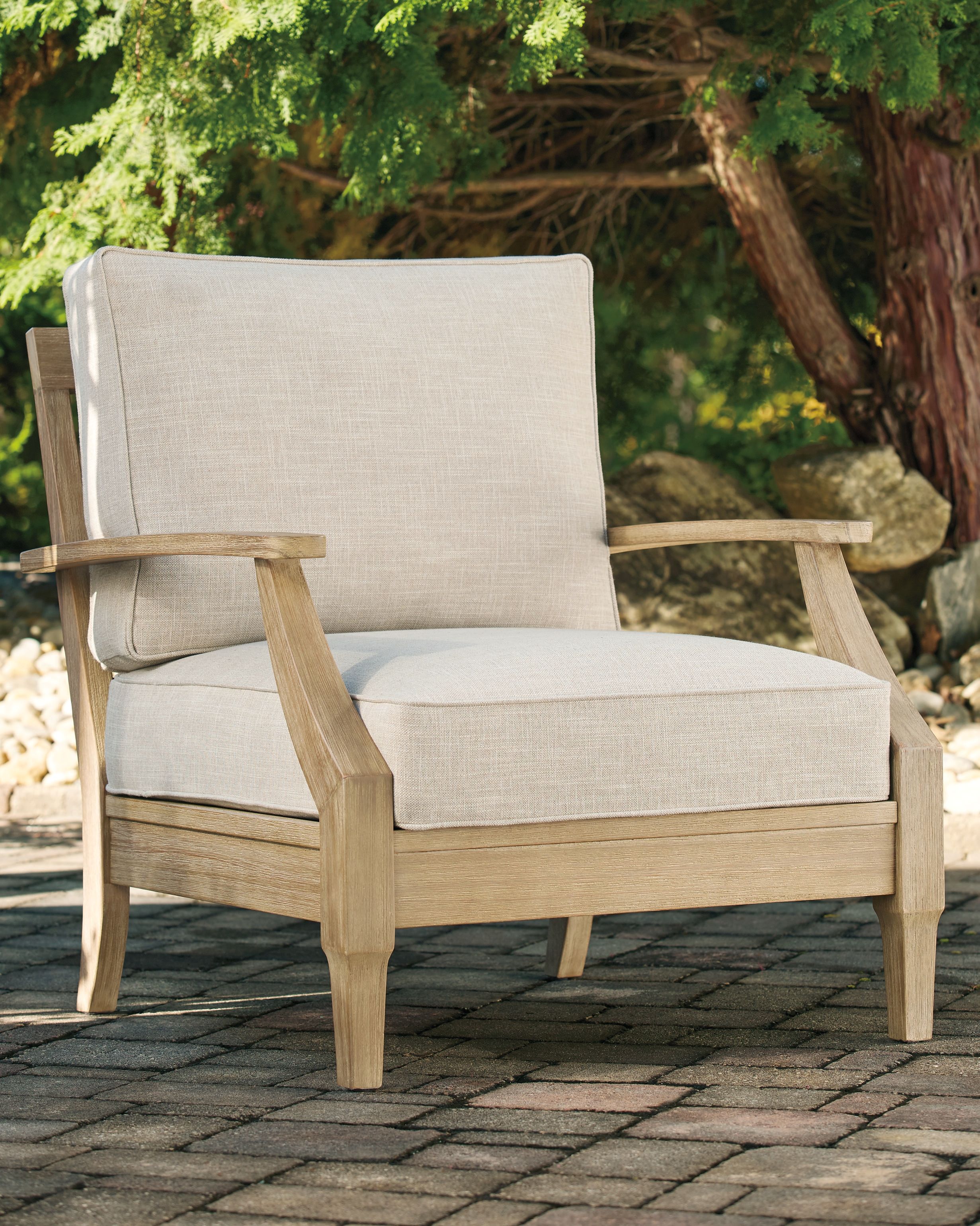 Clare - Beige - Sillón con cojín