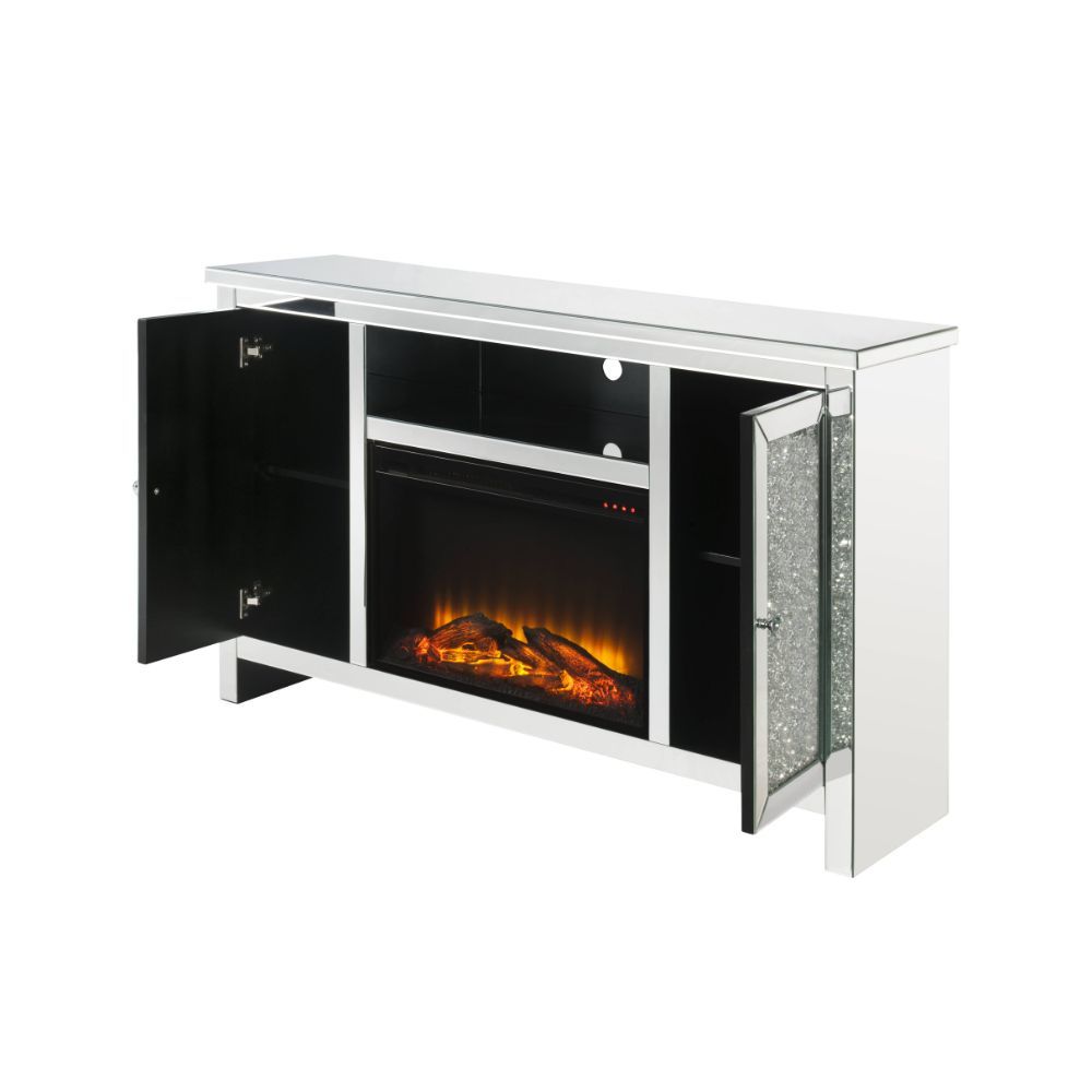 Noralie - Mueble de TV con chimenea