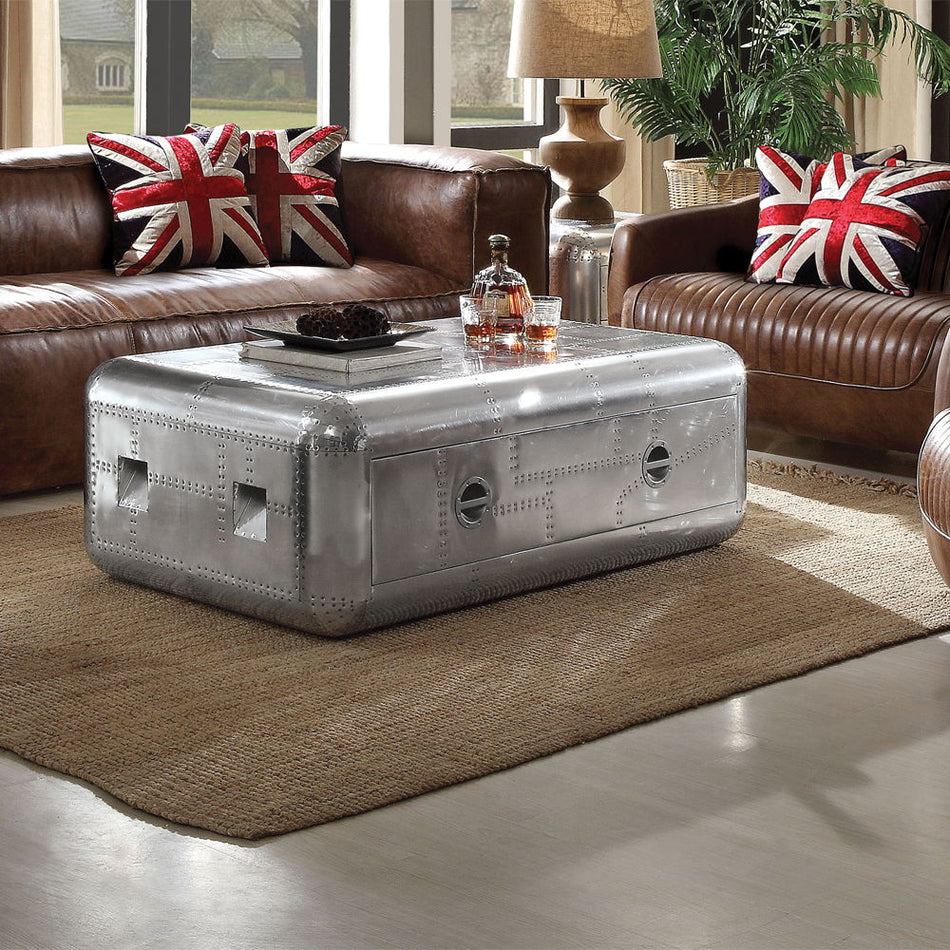 Brancaster - Mesa de centro - Aluminio - 19"