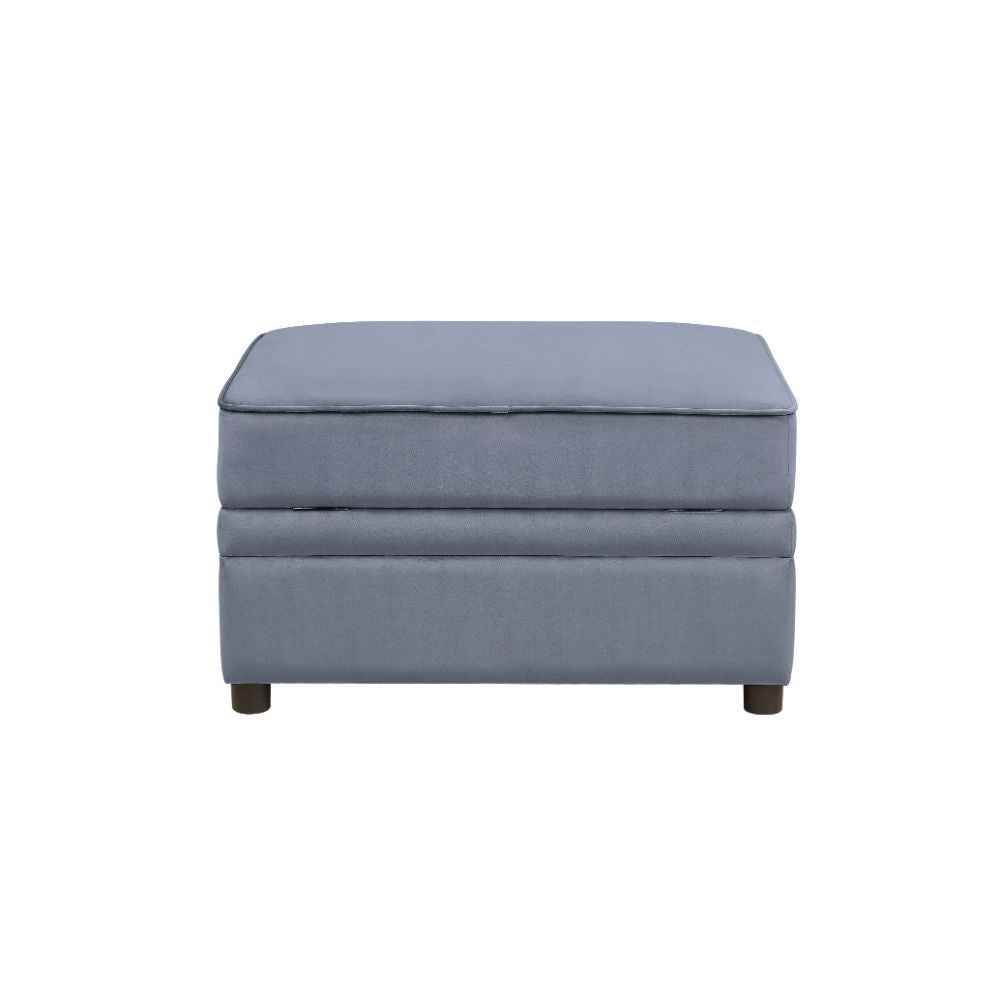 Bois II - Otomana - Terciopelo gris