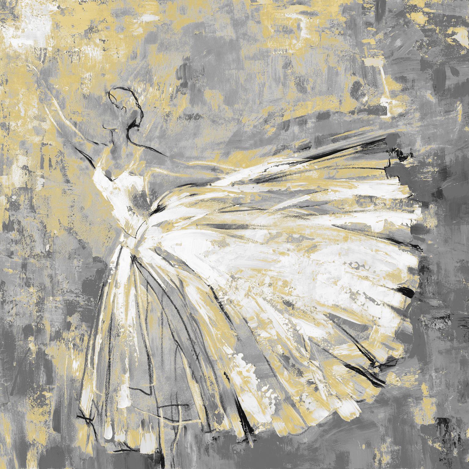 Dancer By Lorenzo Collective (Framed Small) - Gray