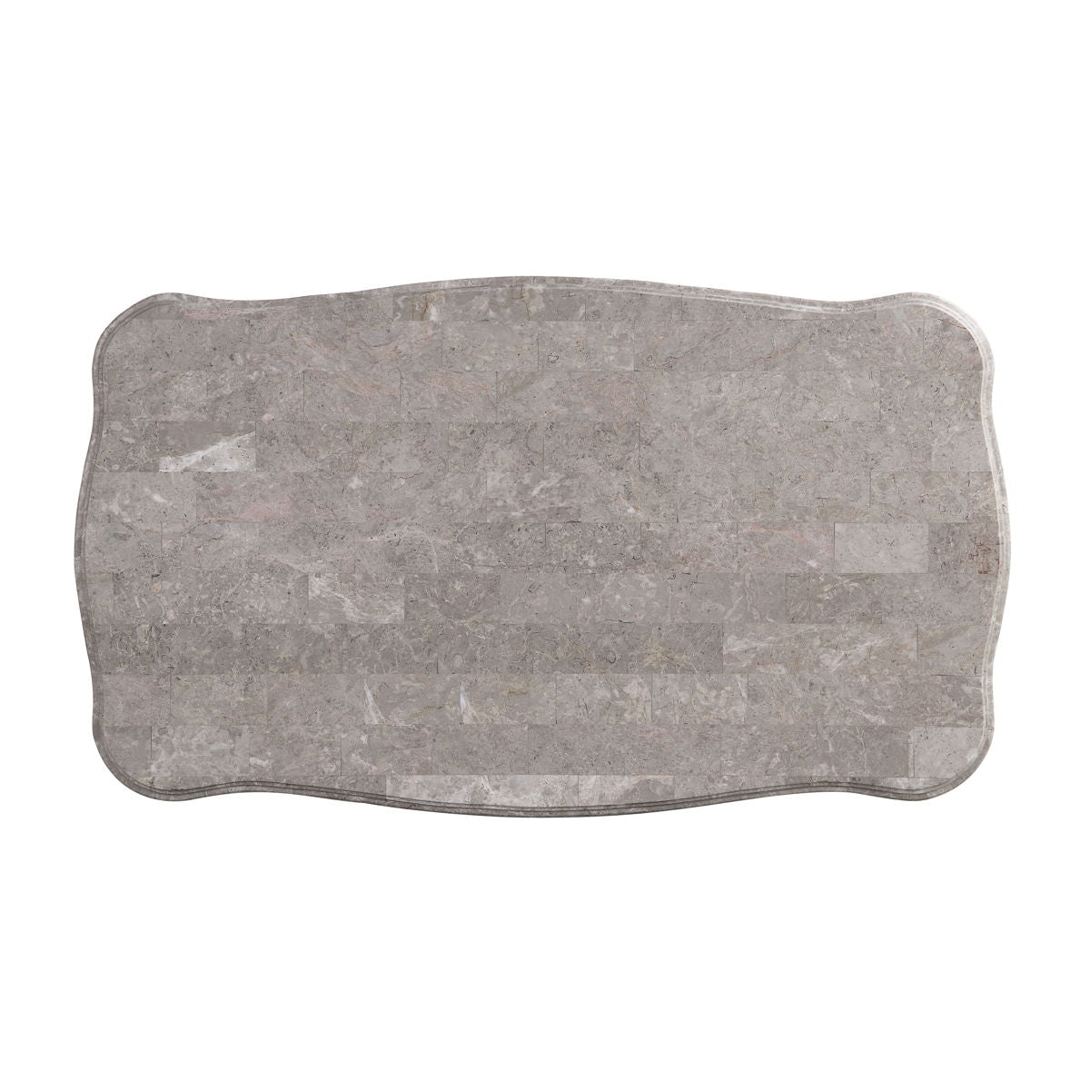 Ciddrenar - Mesa de centro - Tapa de mármol y acabado blanco