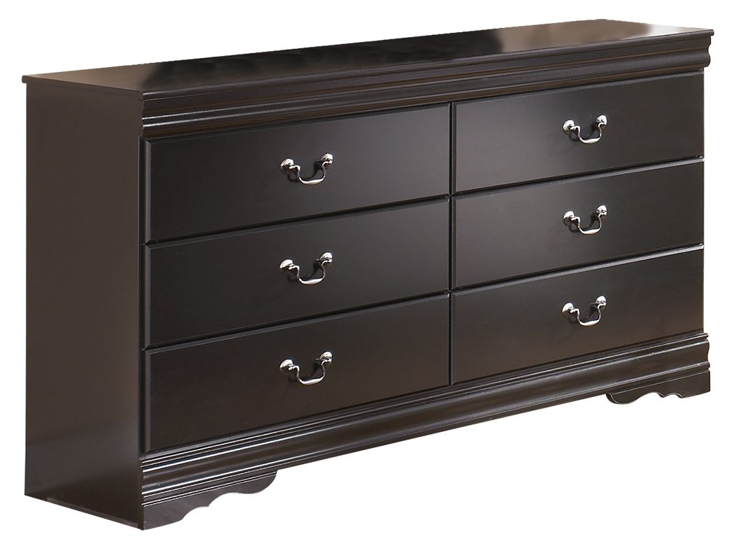 Huey Vineyard - Black - Six Drawer Dresser