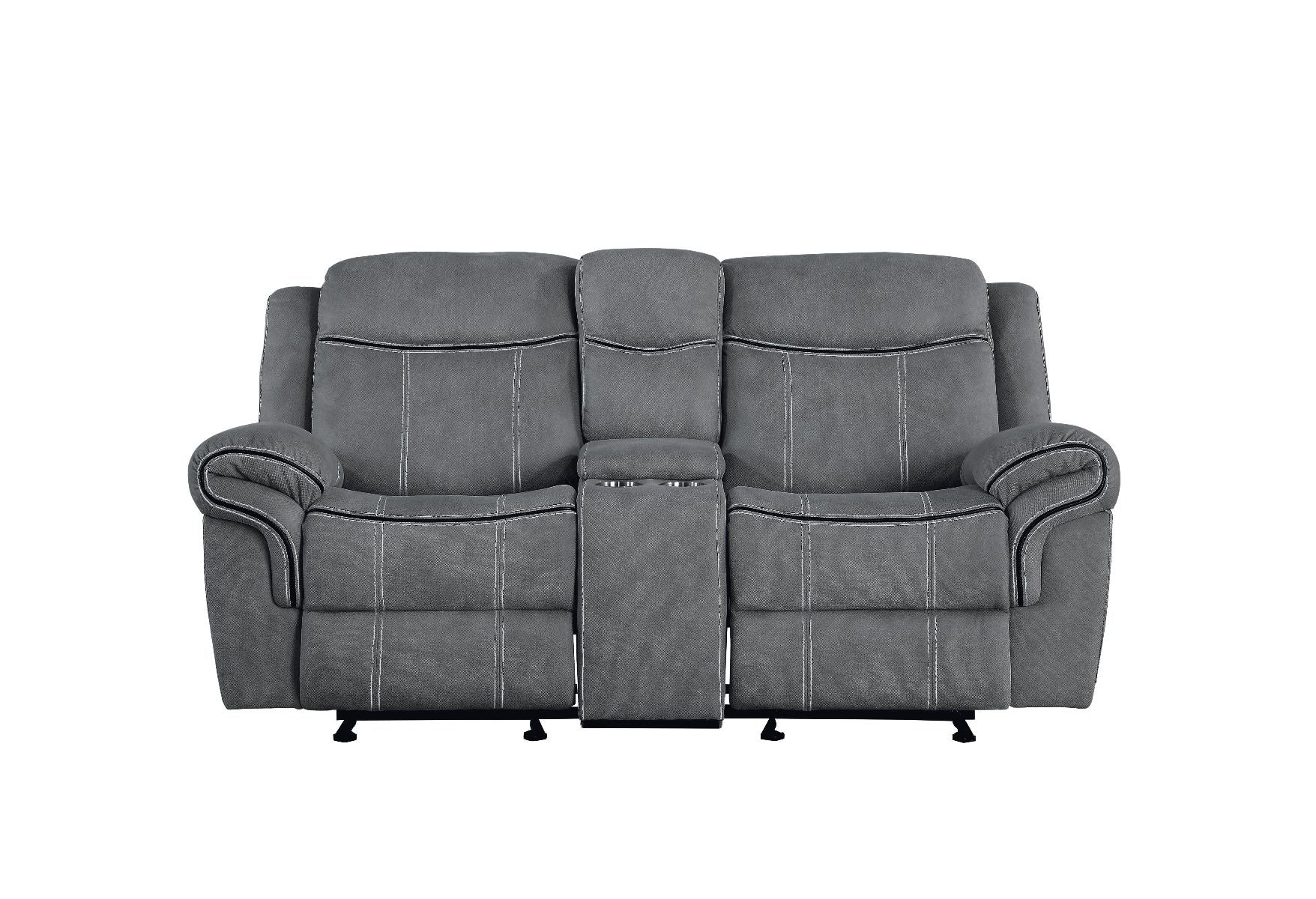 Zubaida - Loveseat con base USB y consola (planeador y movimiento)