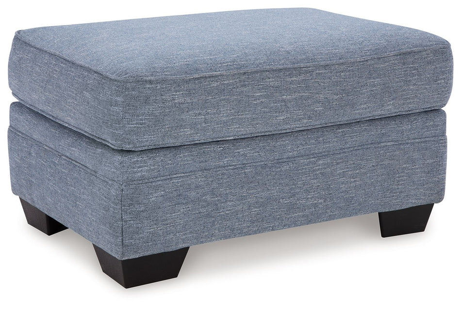 Carissa Manor - Ottoman - Denim