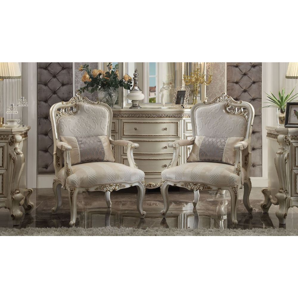 Picardía - Silla - Tela y Perla Antigua - 43"