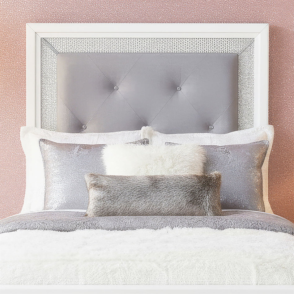 Reflections - Upholstered Panel Headboard With Lights