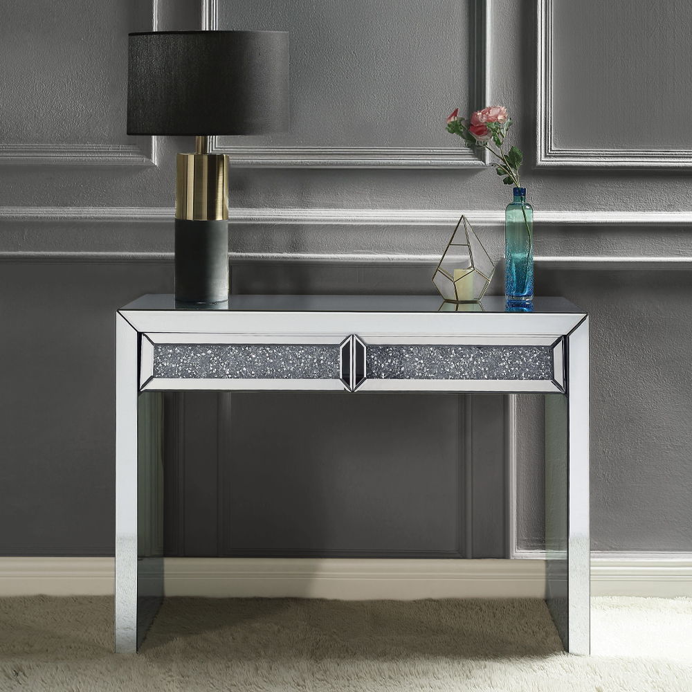 Noralie - Mesa auxiliar - Plata perlada - 32"