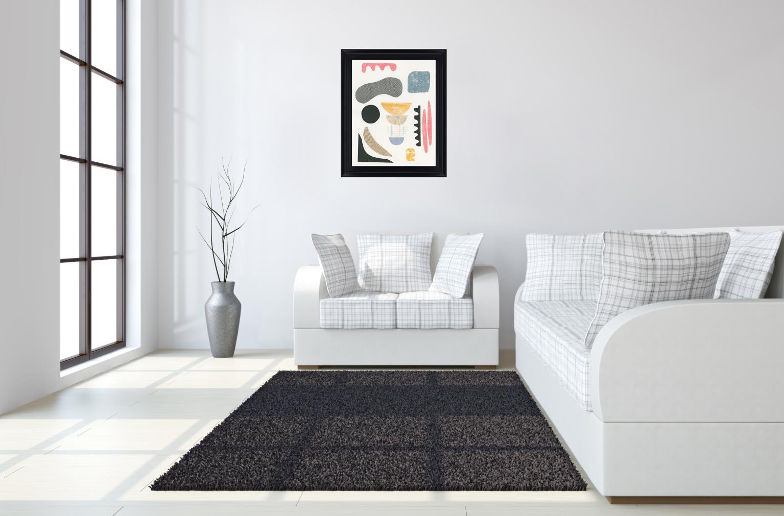 Playful Shapes - 28" x 34" Framed Wall Art