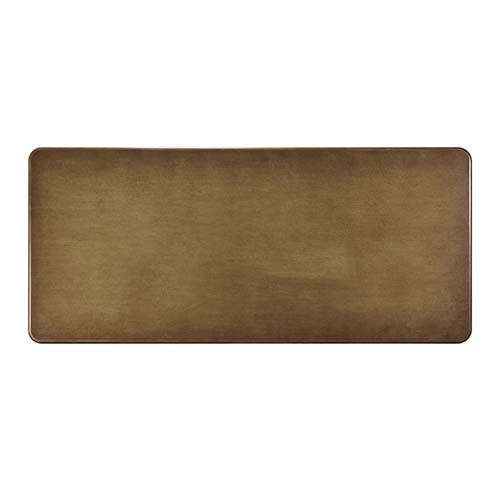 Mesa de comedor Constantine con acabado marrón y dorado