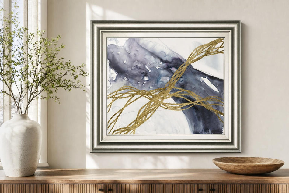22x26 Agate Wave III By Jennifer Goldberger - Dark Gray